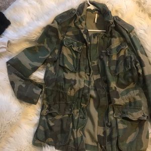 Free people camouflage jacket